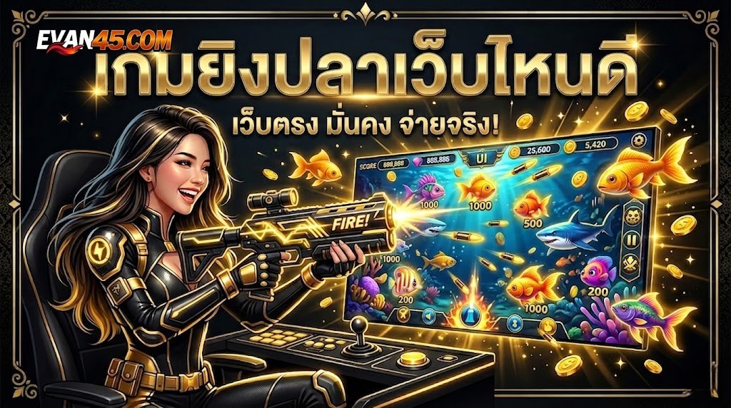 เกมยิงปลาเว็บไหนดี เลือกอย่างไรให้ปลอดภัย พร้อมเทคนิคทำแต้ม